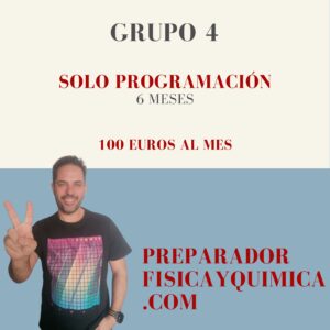 Física y Química Grupo 6 Meses (Solo Programación)